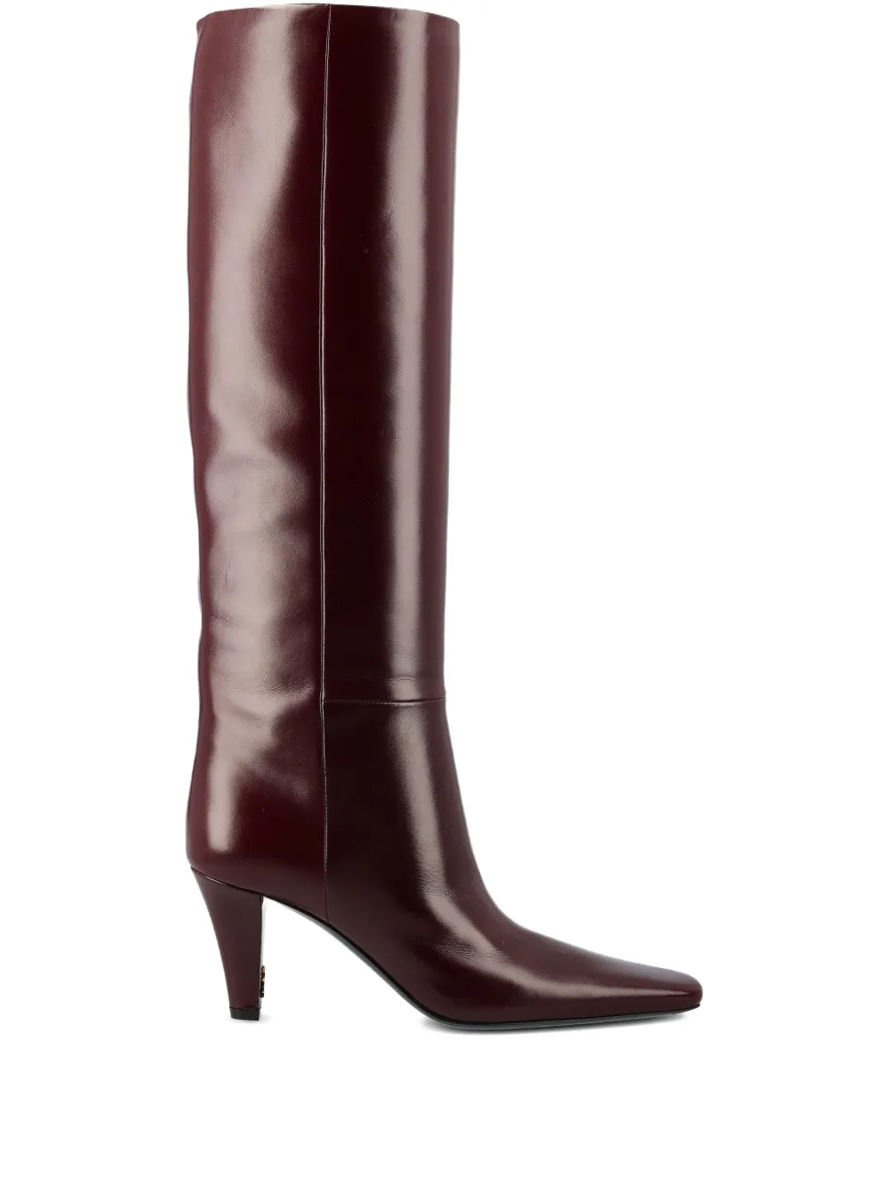 Saint Laurent 75mm Jill leather boots Rood
