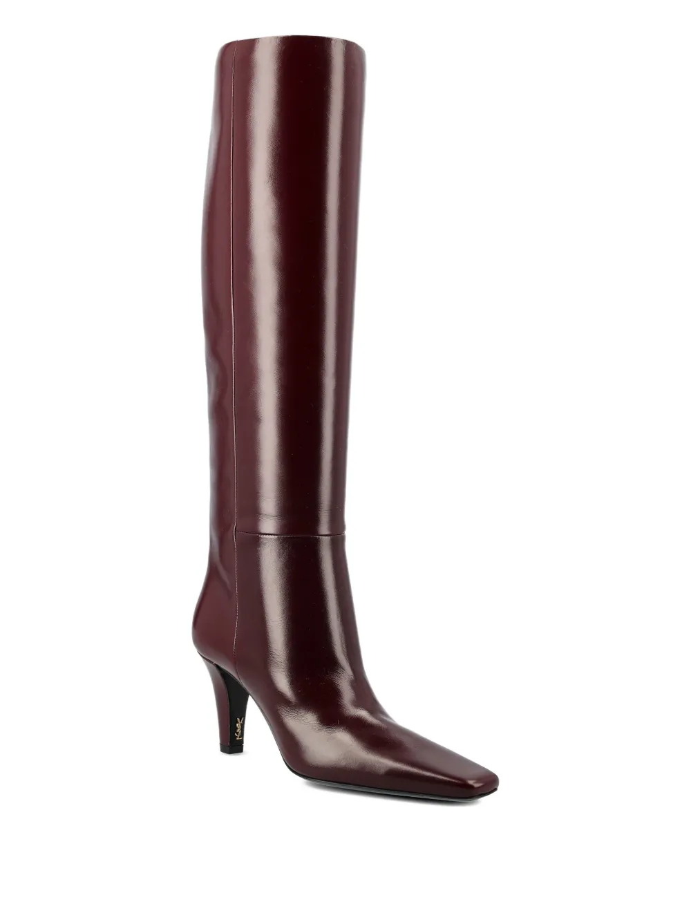 Saint Laurent 75mm Jill leather boots Rood