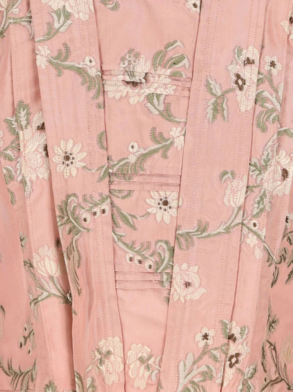 Chloé Baroque Silk-blend Taffeta Jacket With Floral Jacquard Women In Pink
