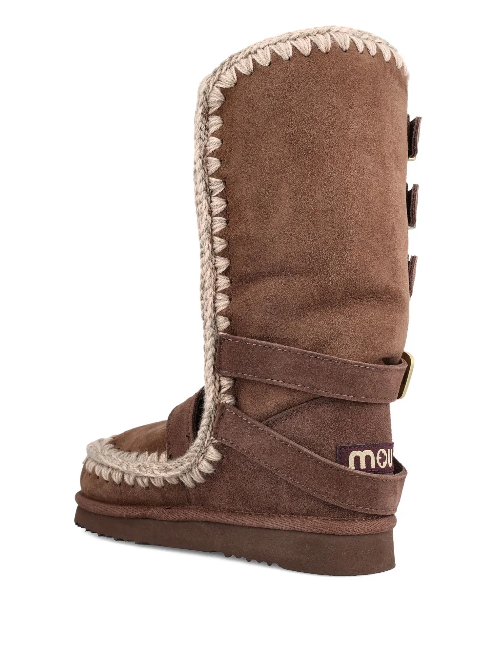 Mou Eskimo 40 Buckle Straps Boots In Brown