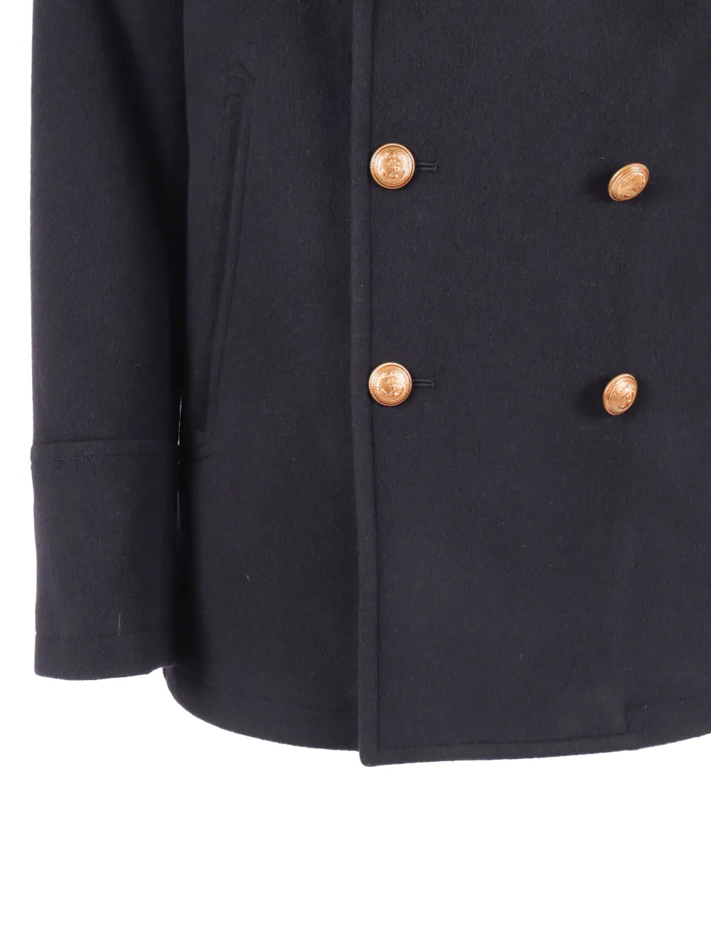 Sealup Amalfi Buttoned Peacoat In Blue