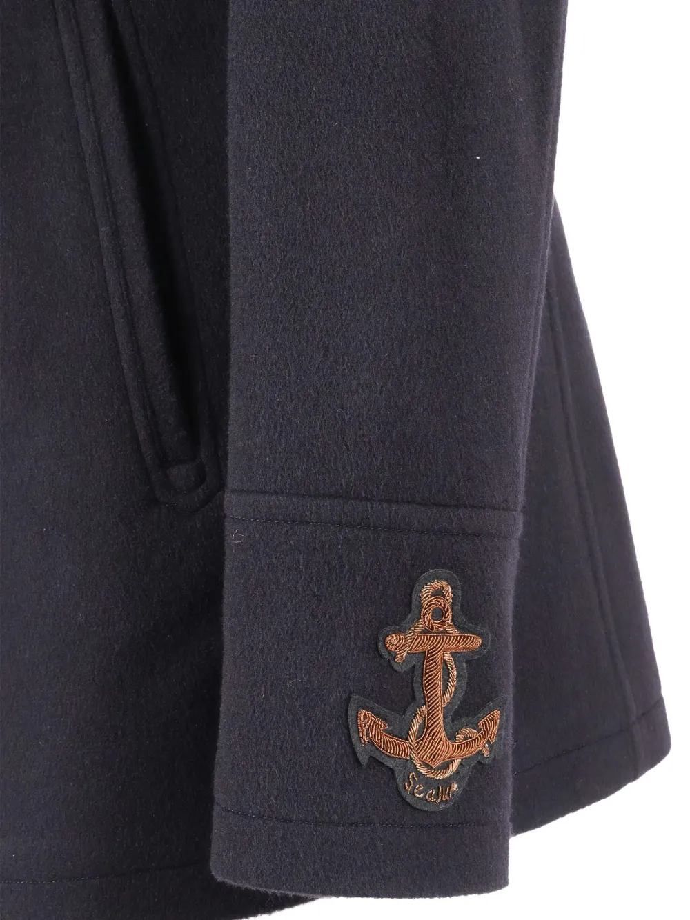 Sealup Amalfi Buttoned Peacoat In Blue