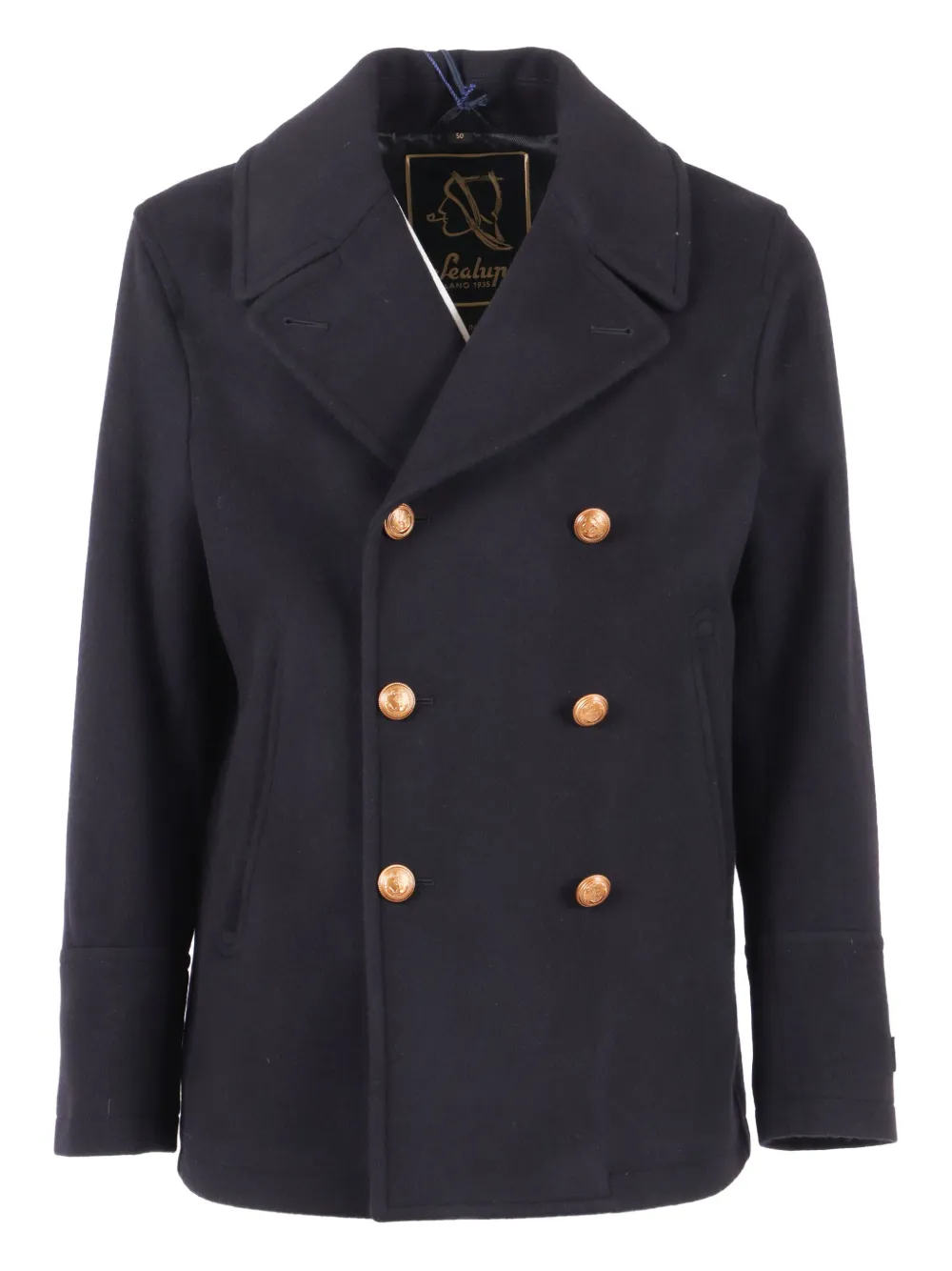 Sealup Amalfi Buttoned Peacoat In Blue