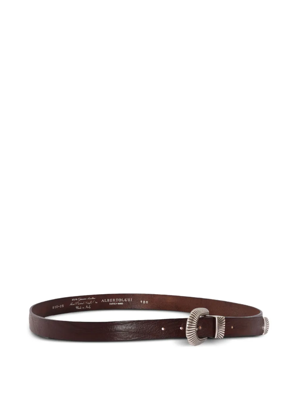 ALBERTO LUTI Leren riem - Bruin