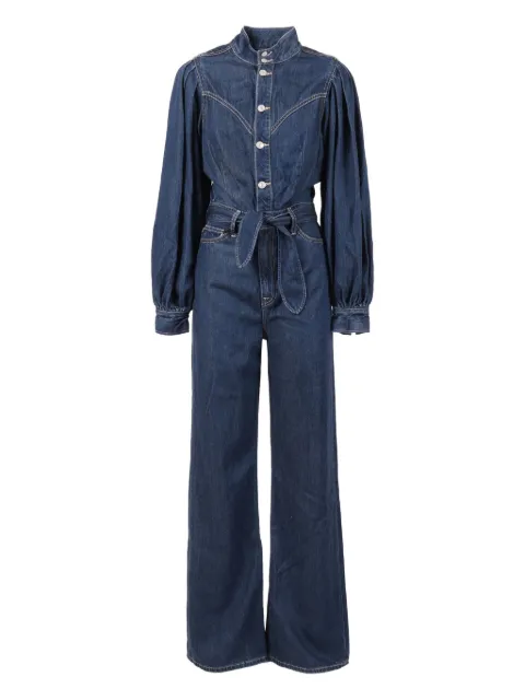 7 For All Mankind Jo tie-waist long-sleeve jumpsuit