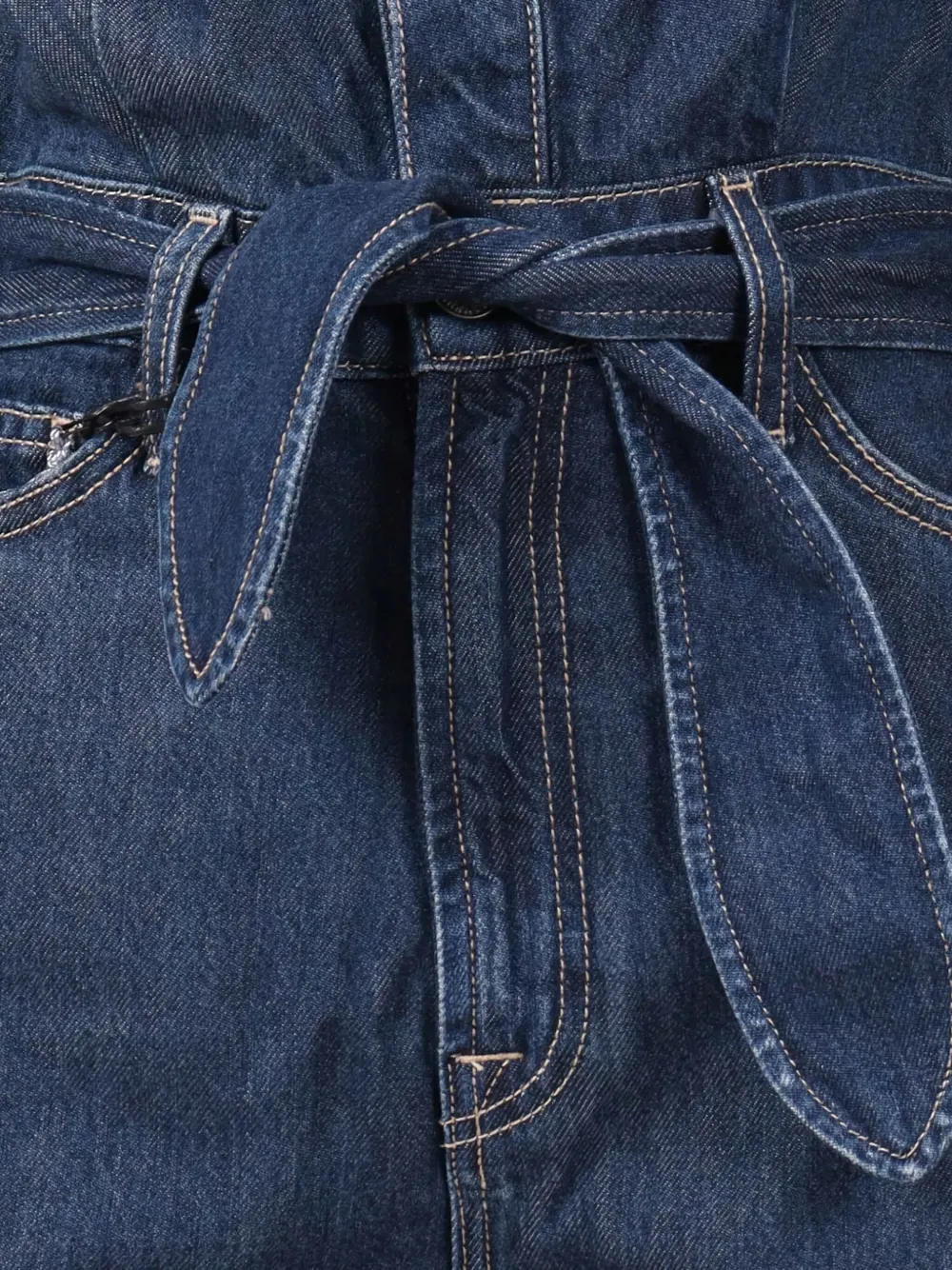 7 For All Mankind Jo Tie-waist Long-sleeve Jumpsuit In Multi