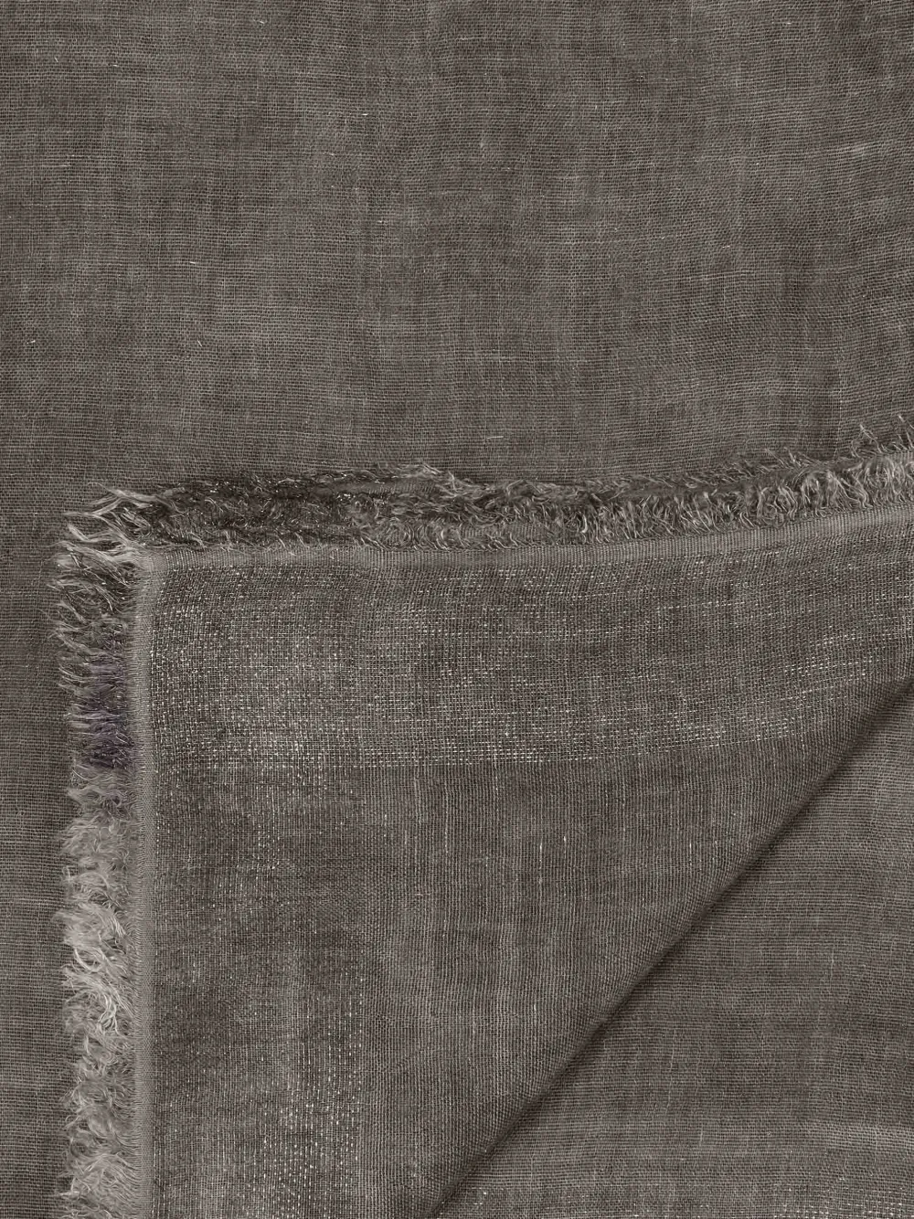 Faliero Sarti Diamante sjaal met franje afwerking Grijs