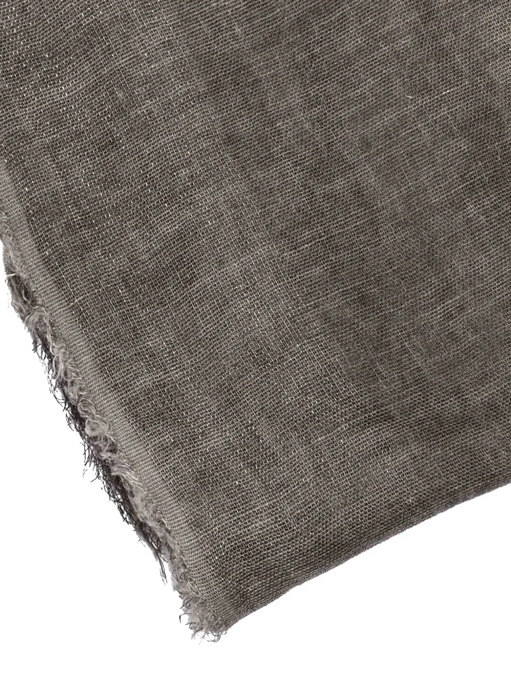 Faliero Sarti Diamante frayed-trim scarf - Grijs