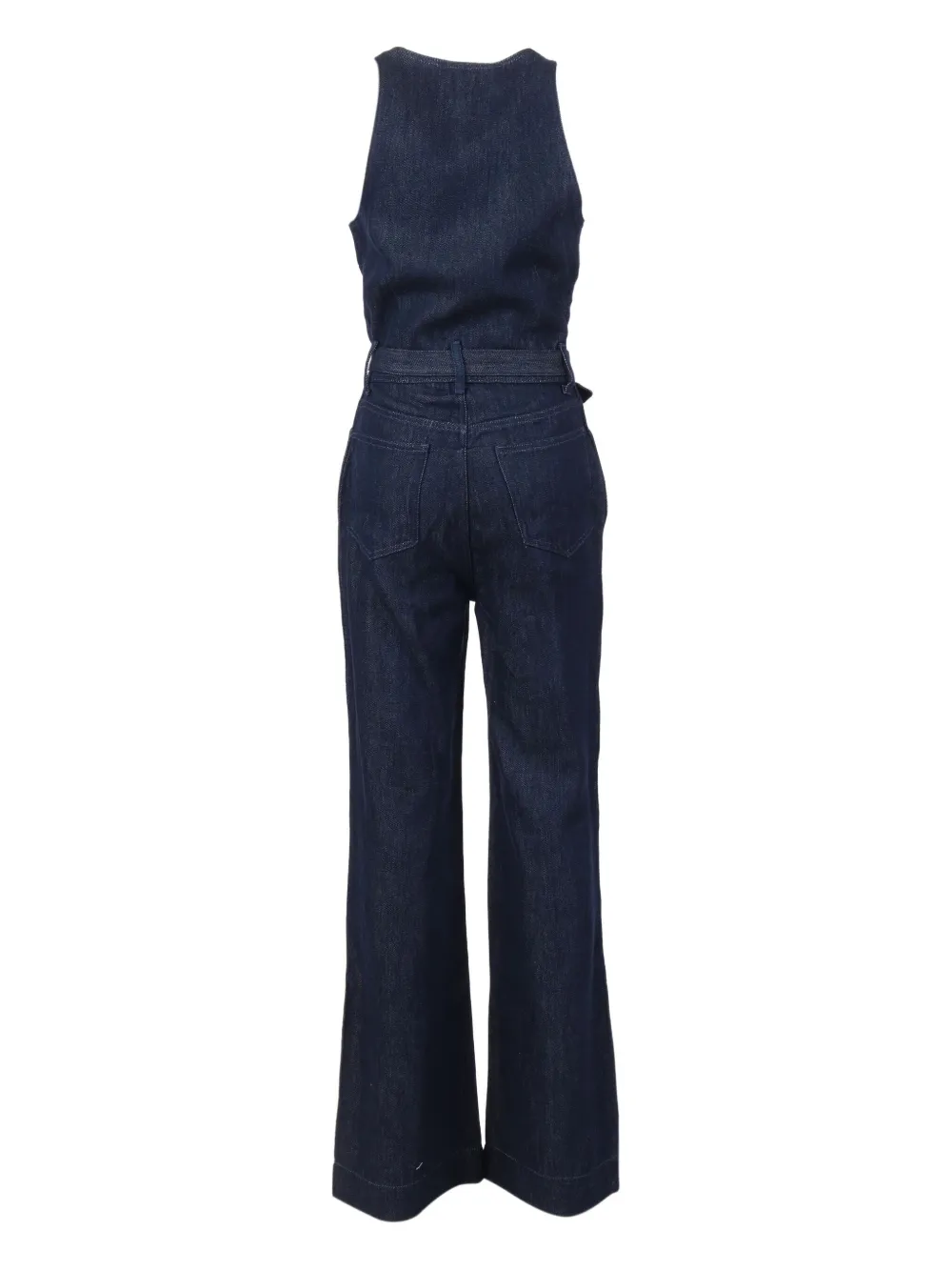 7 For All Mankind Lustre belted jumpsuit - Blauw