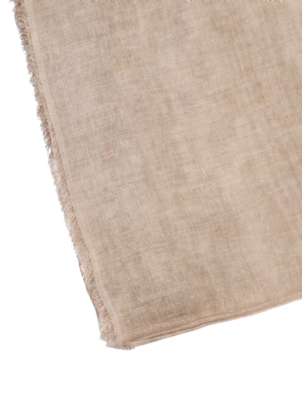 Faliero Sarti Diamante fringed scarf - Beige