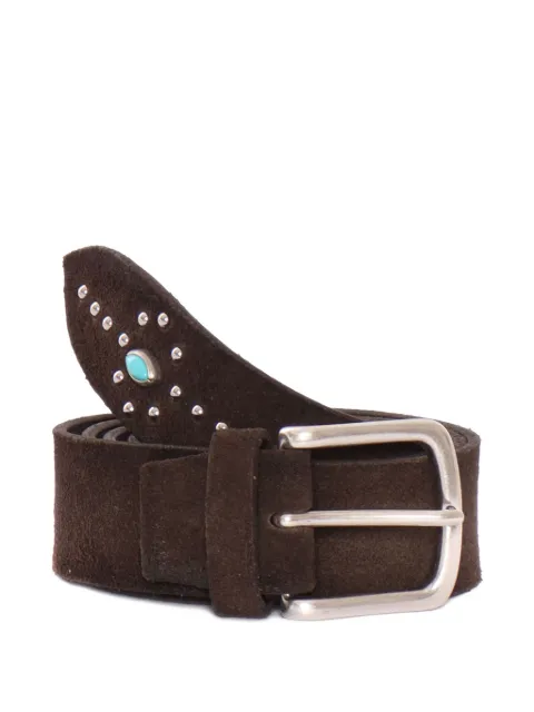 ALBERTO LUTI suede studded belt
