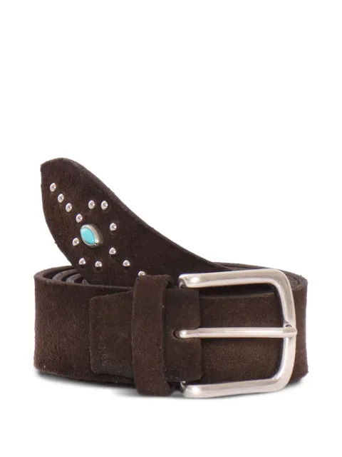 ALBERTO LUTI suede studded belt