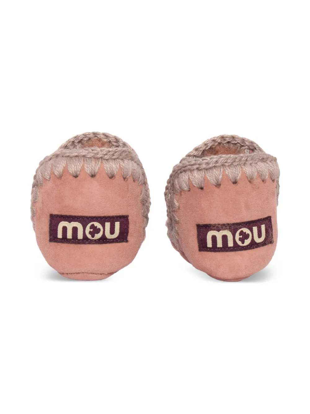 Mou Kids Suède winterlaarzen met stiksel Roze