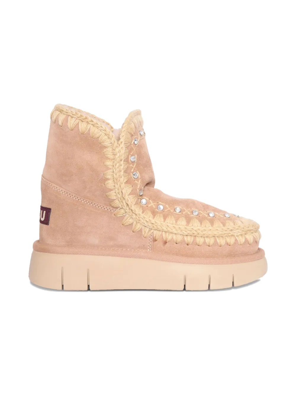 Mou Kids Bounce embellishment-details boots - ニュートラル Mou Kids Bounce embellishment-details boots - ニュートラル