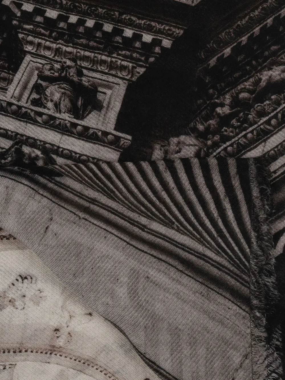 Faliero Sarti Sjaal met print Beige