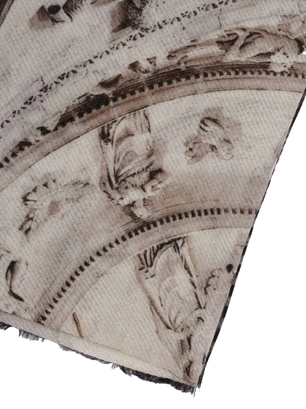 Faliero Sarti Church of Santa Maria-print scarf - Beige