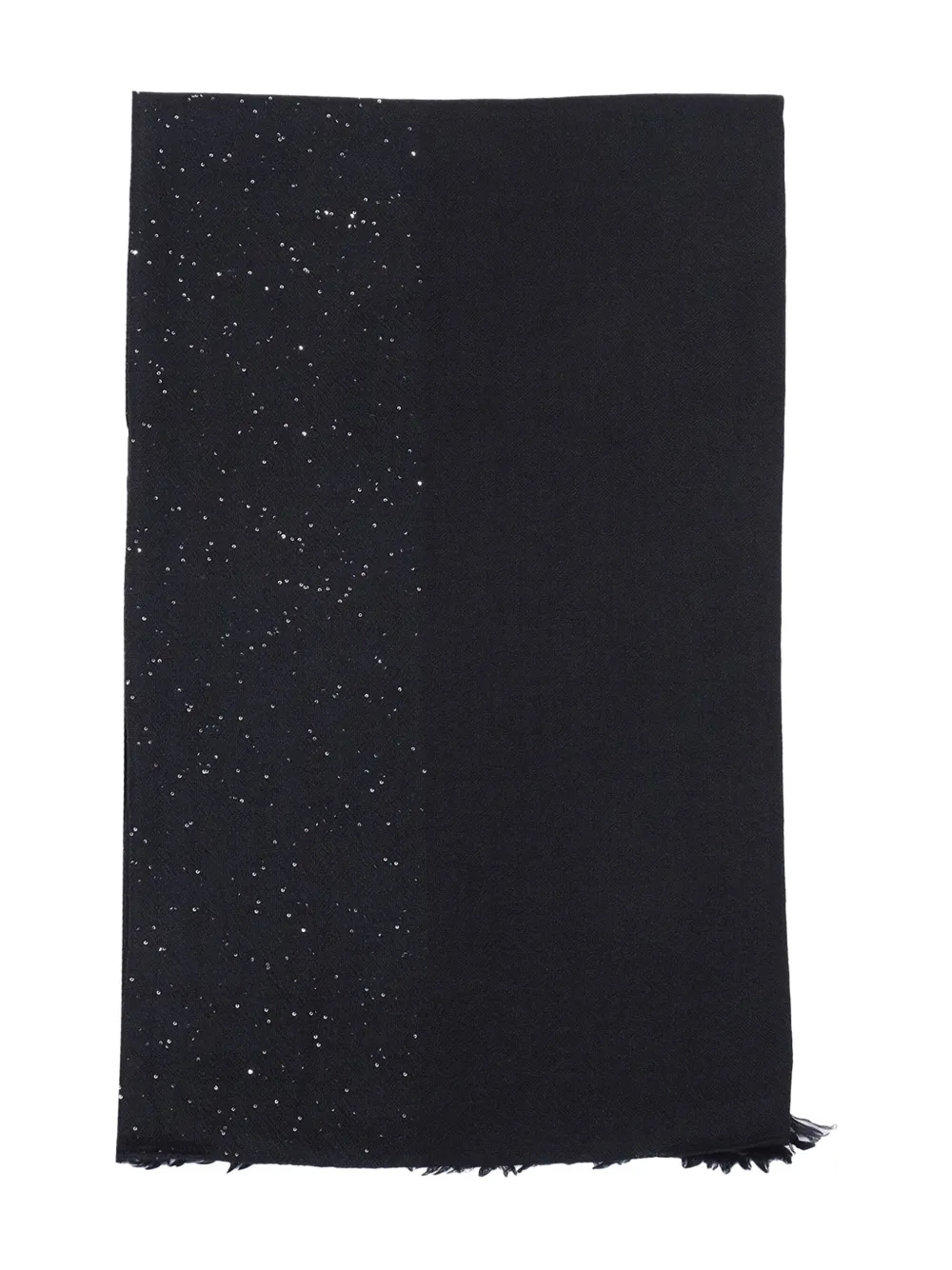 Faliero Sarti Kundy fringed scarf - Nero