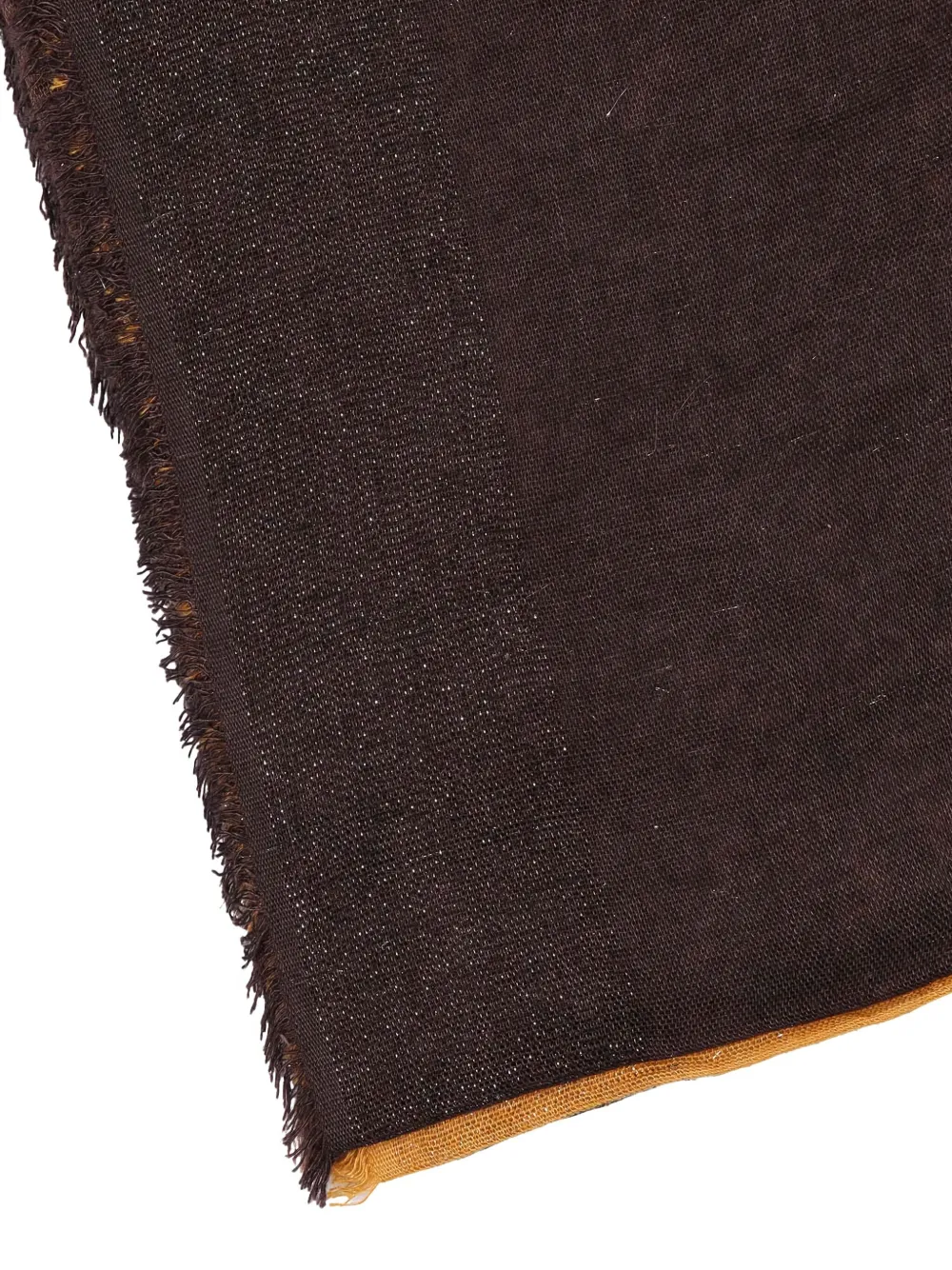 Faliero Sarti Diamante fringed scarf - Bruin