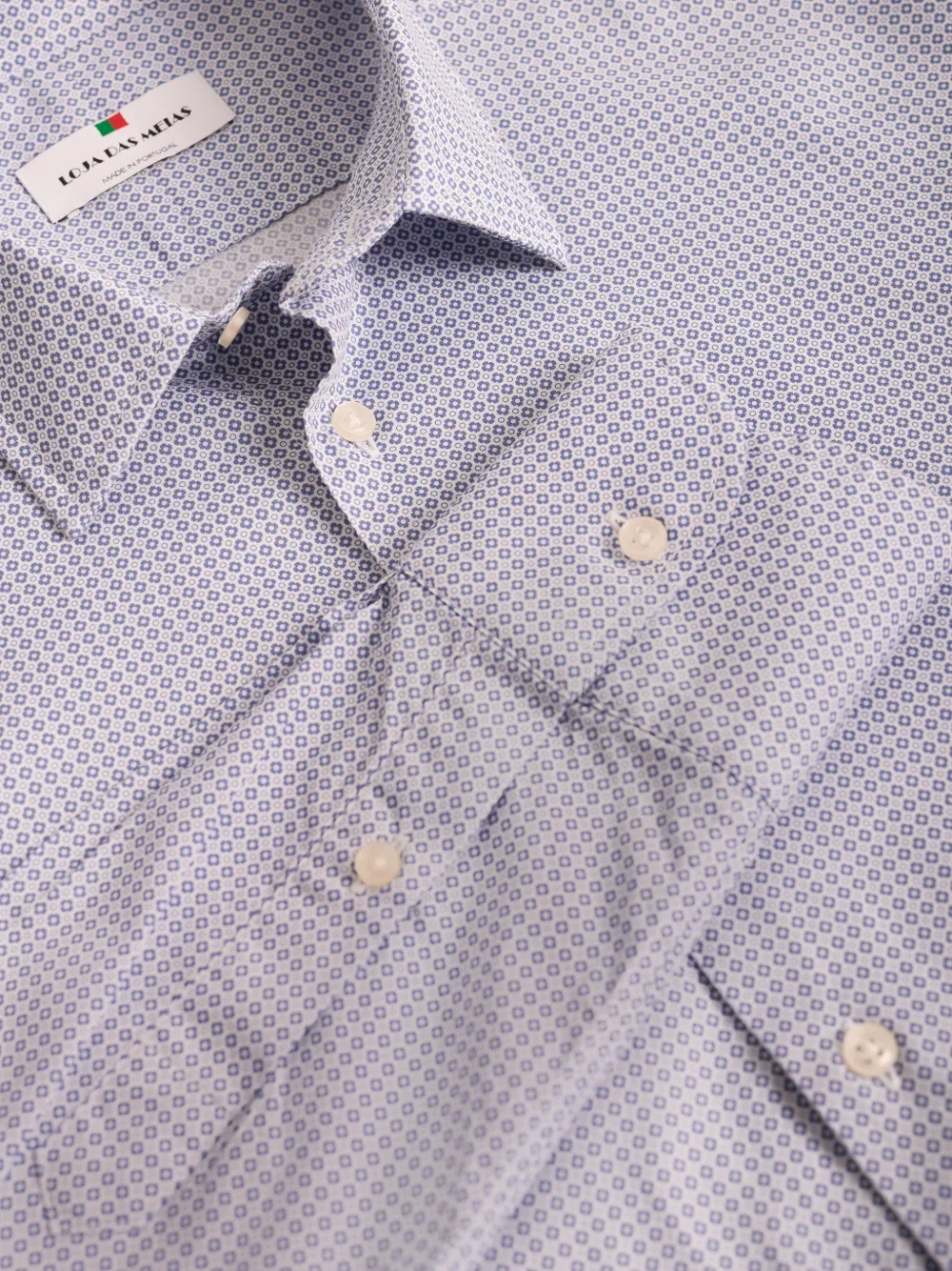 Loja Das Meias Floral-pattern Shirt In Blue