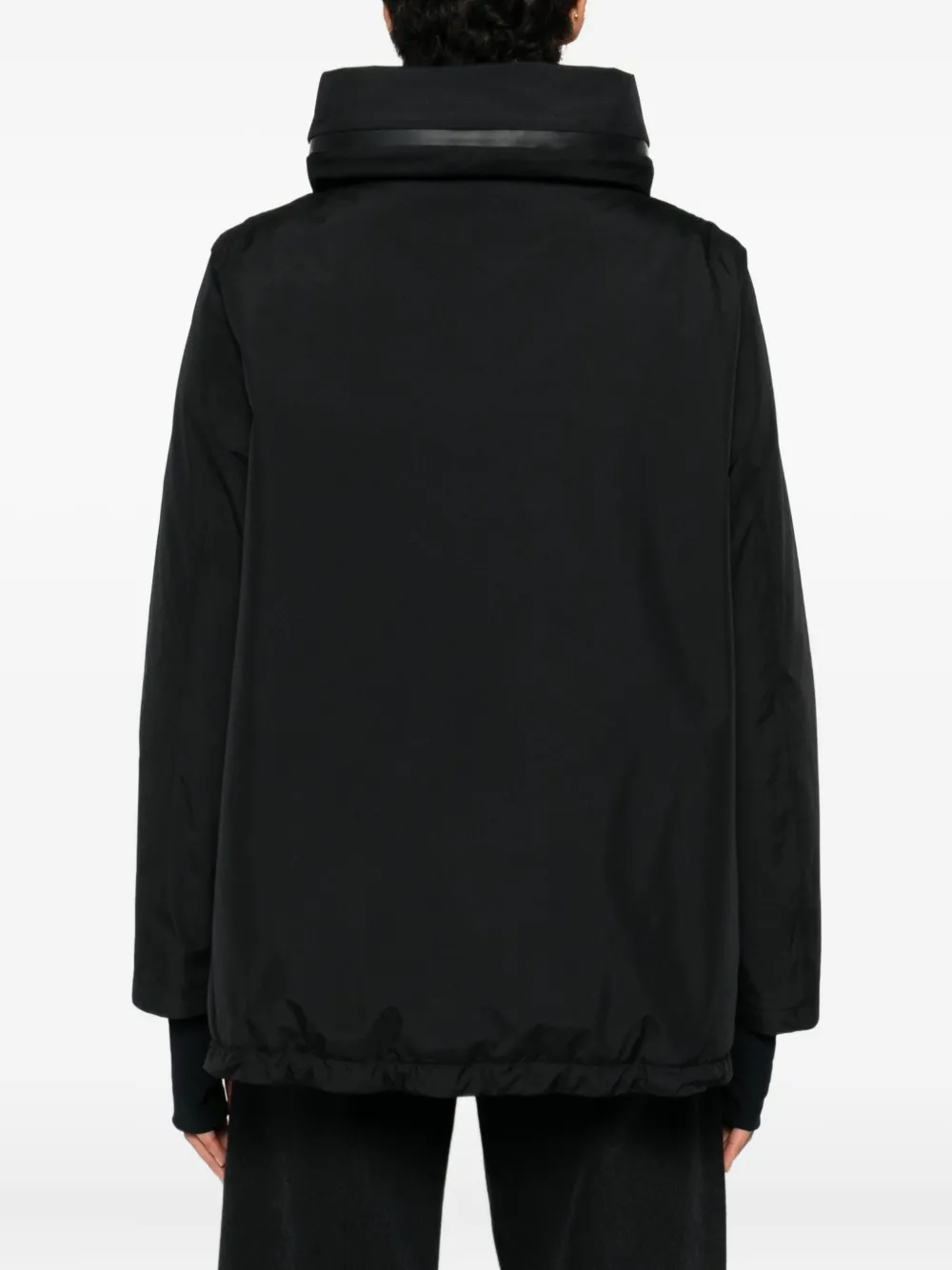 Herno Zip Hooded Jacket In Black