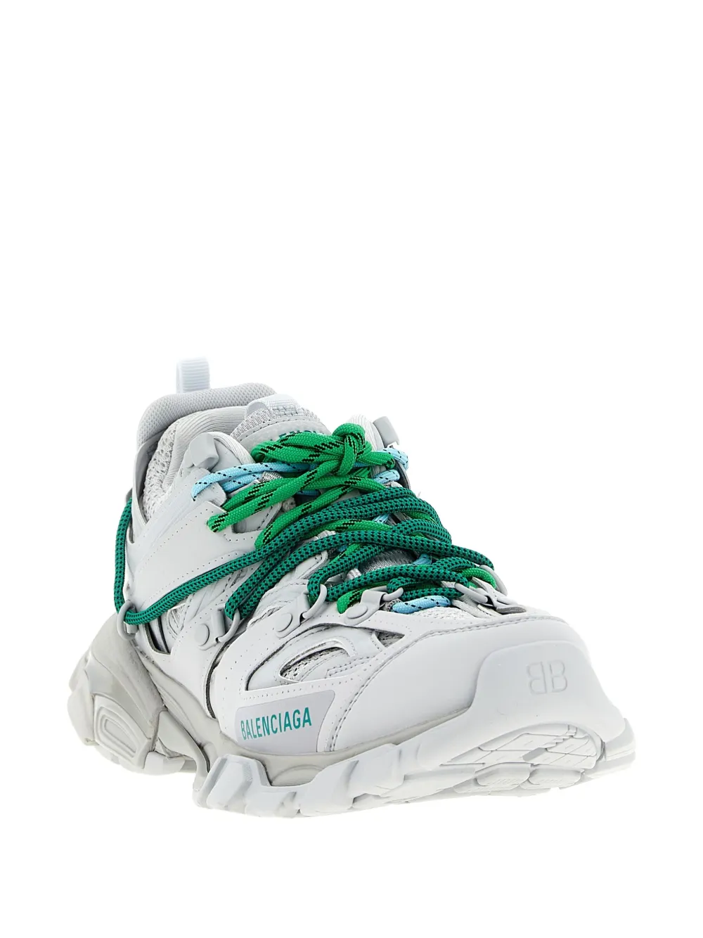 Balenciaga Track Trail Laces Sneakers Gray In White