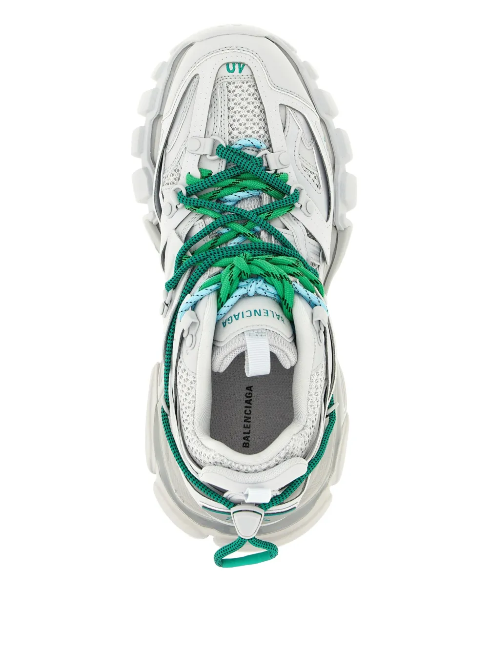 Balenciaga Track Trail Laces Sneakers Gray In White