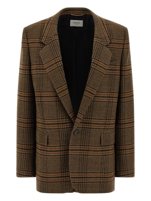 Saint Laurent Prince of Wales-check blazer