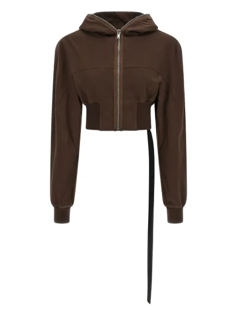 Rick Owens DRKSHDW Collage Gimp zip-up hoodie