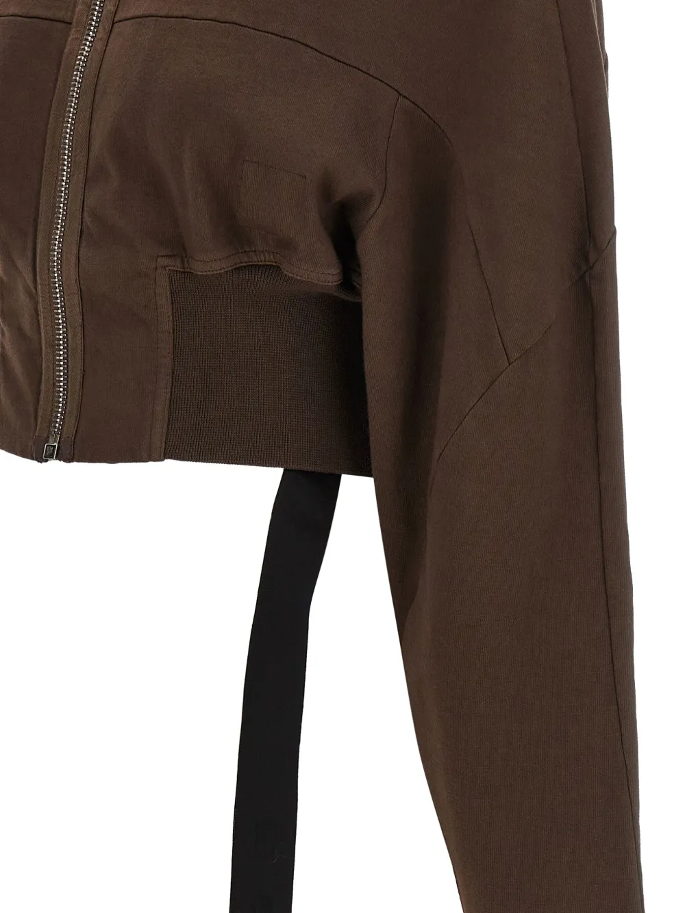 Rick Owens DRKSHDW Collage Gimp hoodie met rits Bruin