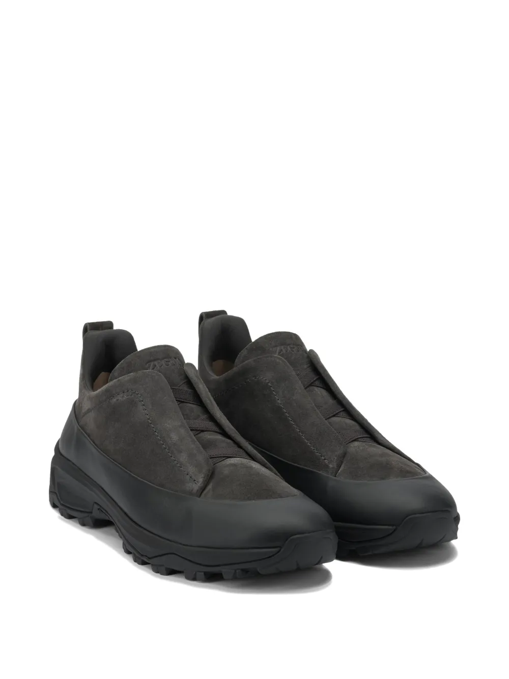 Zegna Tênis de camurça com recorte | Slip-on | Image 2