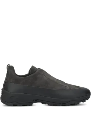 Zegna Leather And Suede Triple Stitch™ Monte Sneakers | Brown