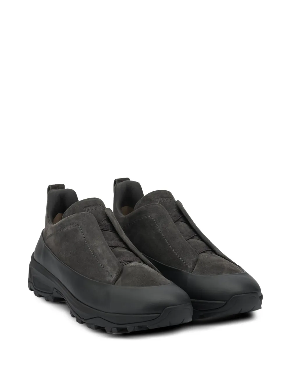 Zegna Suede panelled trainers | Slip-On | Image 2