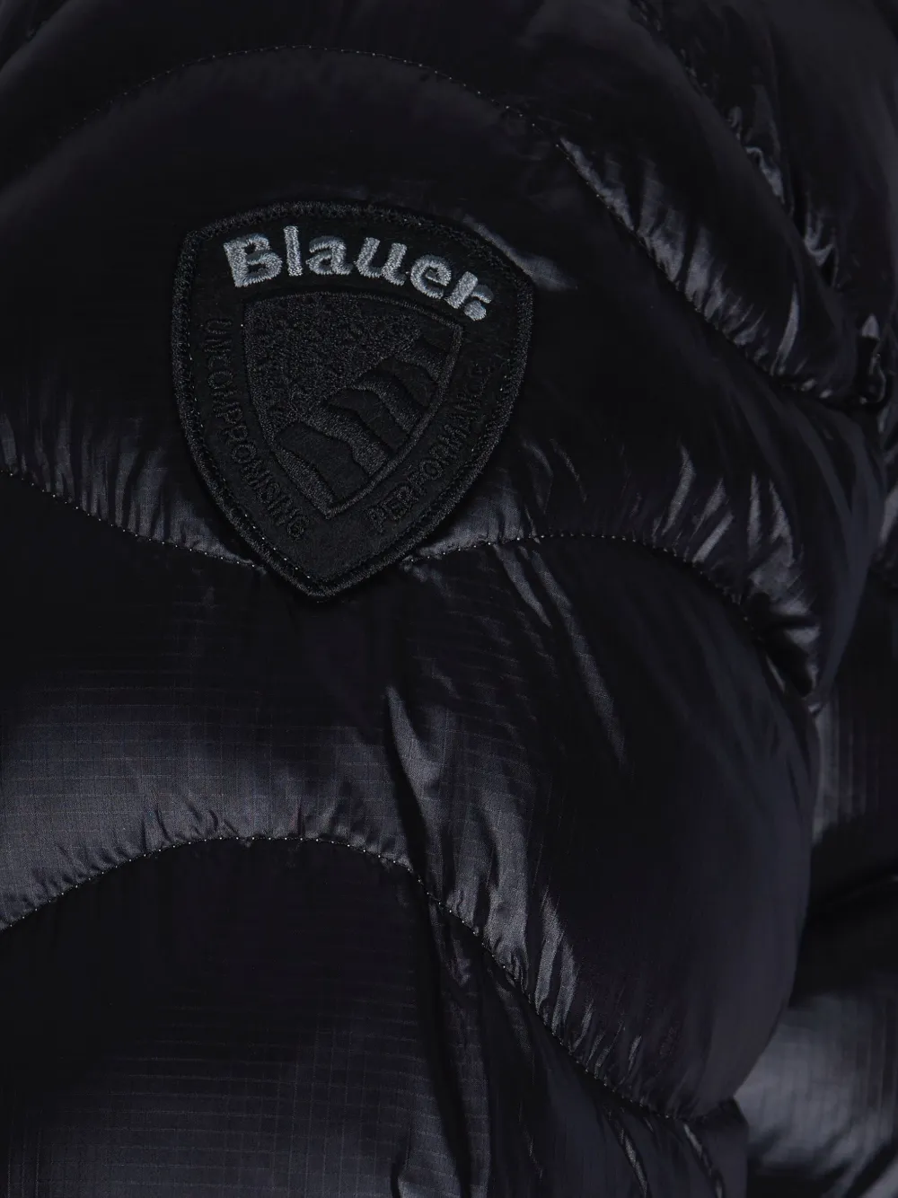 Blauer Bryant Hooded Quilted Jacket In Black