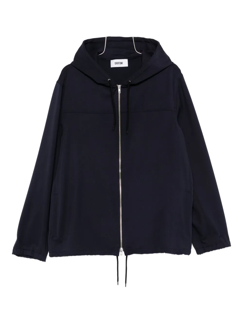 Grifoni zip-up hooded jacket | Blue | Image 1