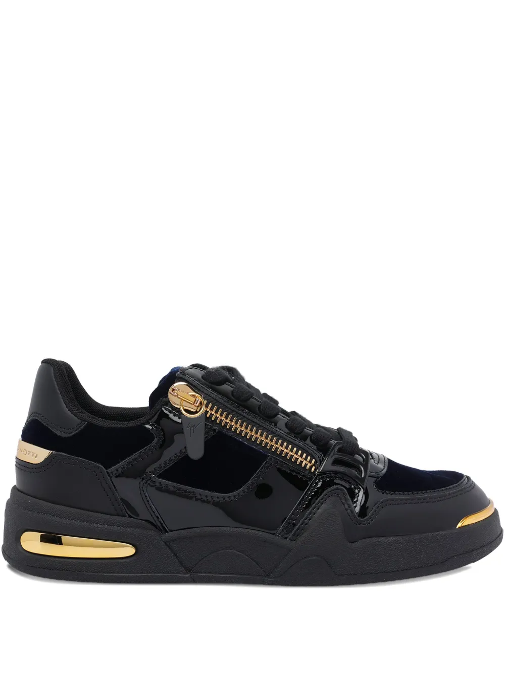 Giuseppe Zanotti zip round toe sneakers Zwart
