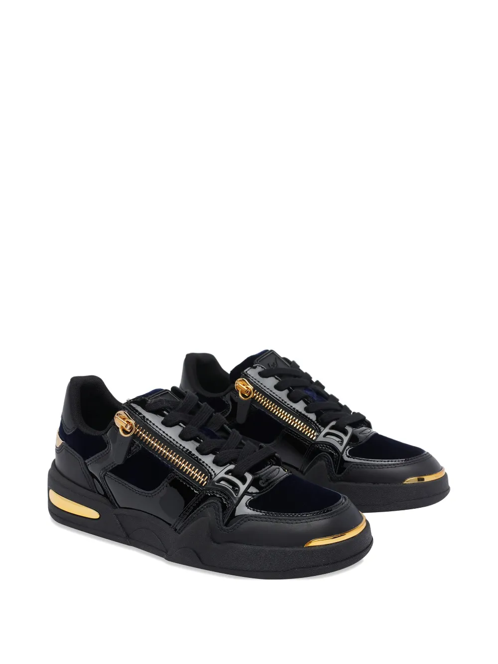 Giuseppe Zanotti zip round toe sneakers Zwart