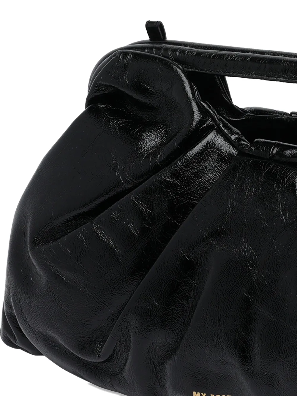My Best Bag Logo-detail Leather Tote Bag In Black