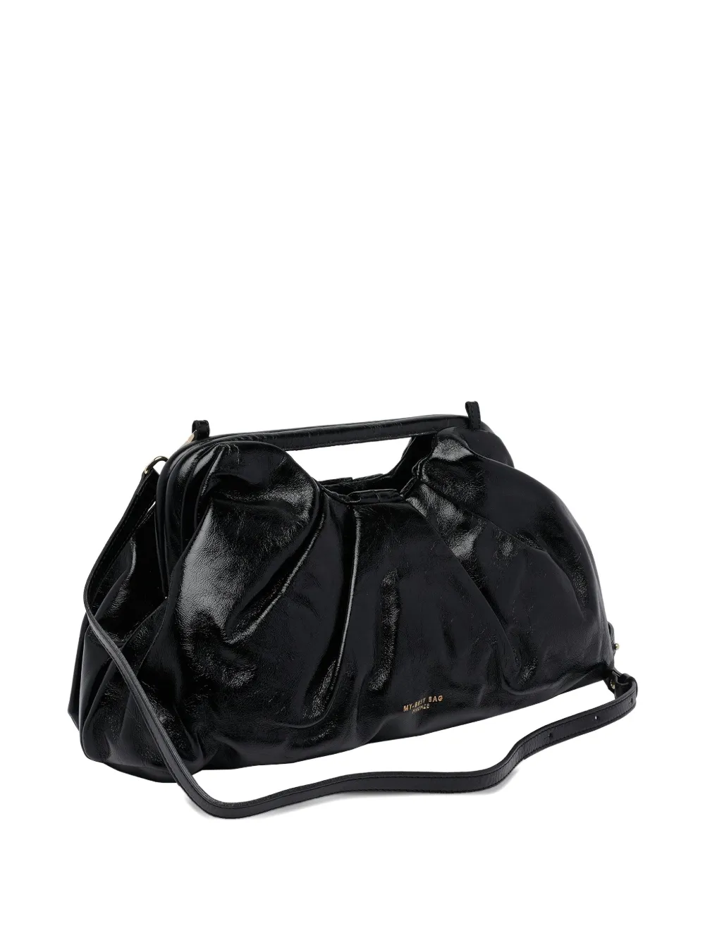 My Best Bag Logo-detail Leather Tote Bag In Black