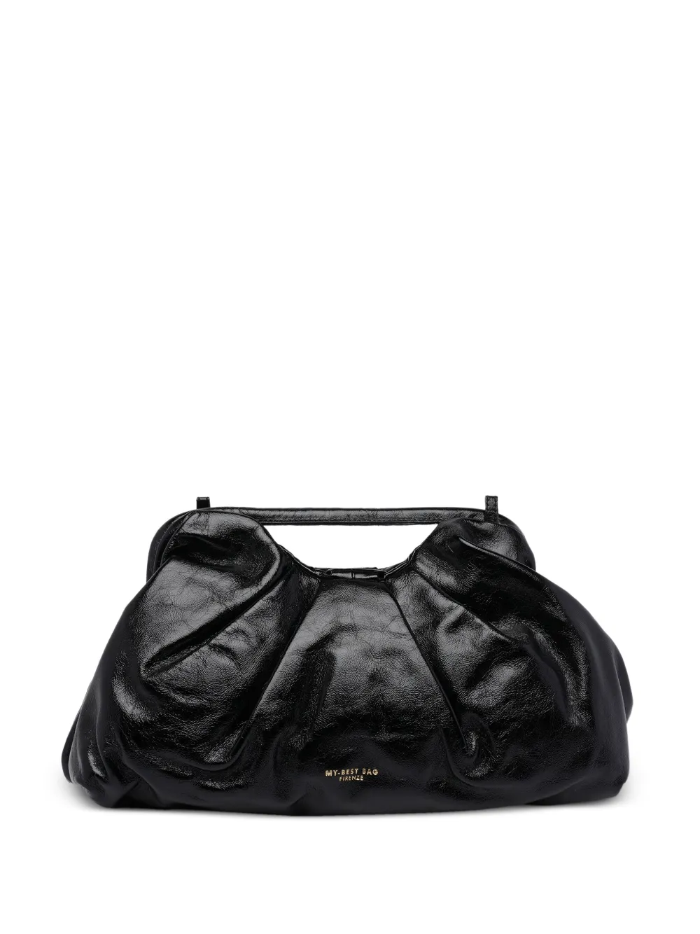 MY BEST BAG logo-detail leather tote bag | Black | Image 1