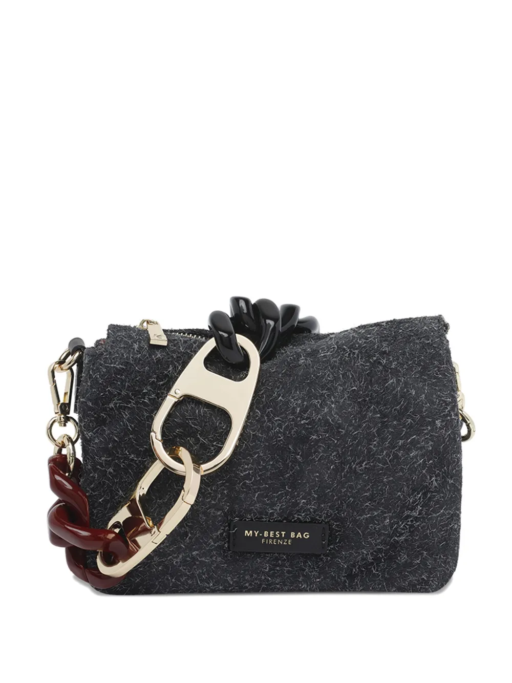 MY BEST BAG logo-detail chain-strap shoulder bag | Black | Image 1