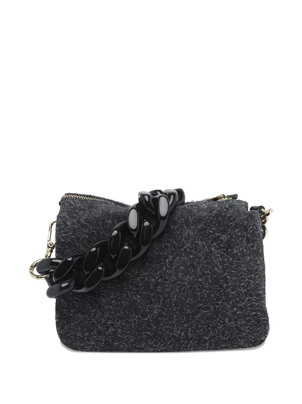 MY BEST BAG logo-detail chain-strap shoulder bag - Zwart