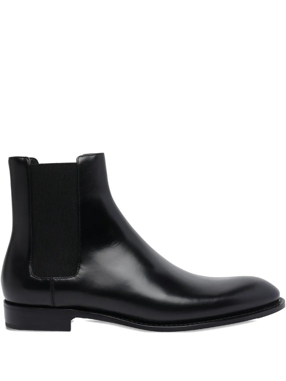Saint Laurent 25mm Adrien round-toe slip-on boots Zwart