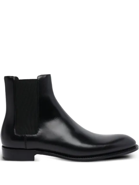 Saint Laurent 25mm Adrien round-toe slip-on boots