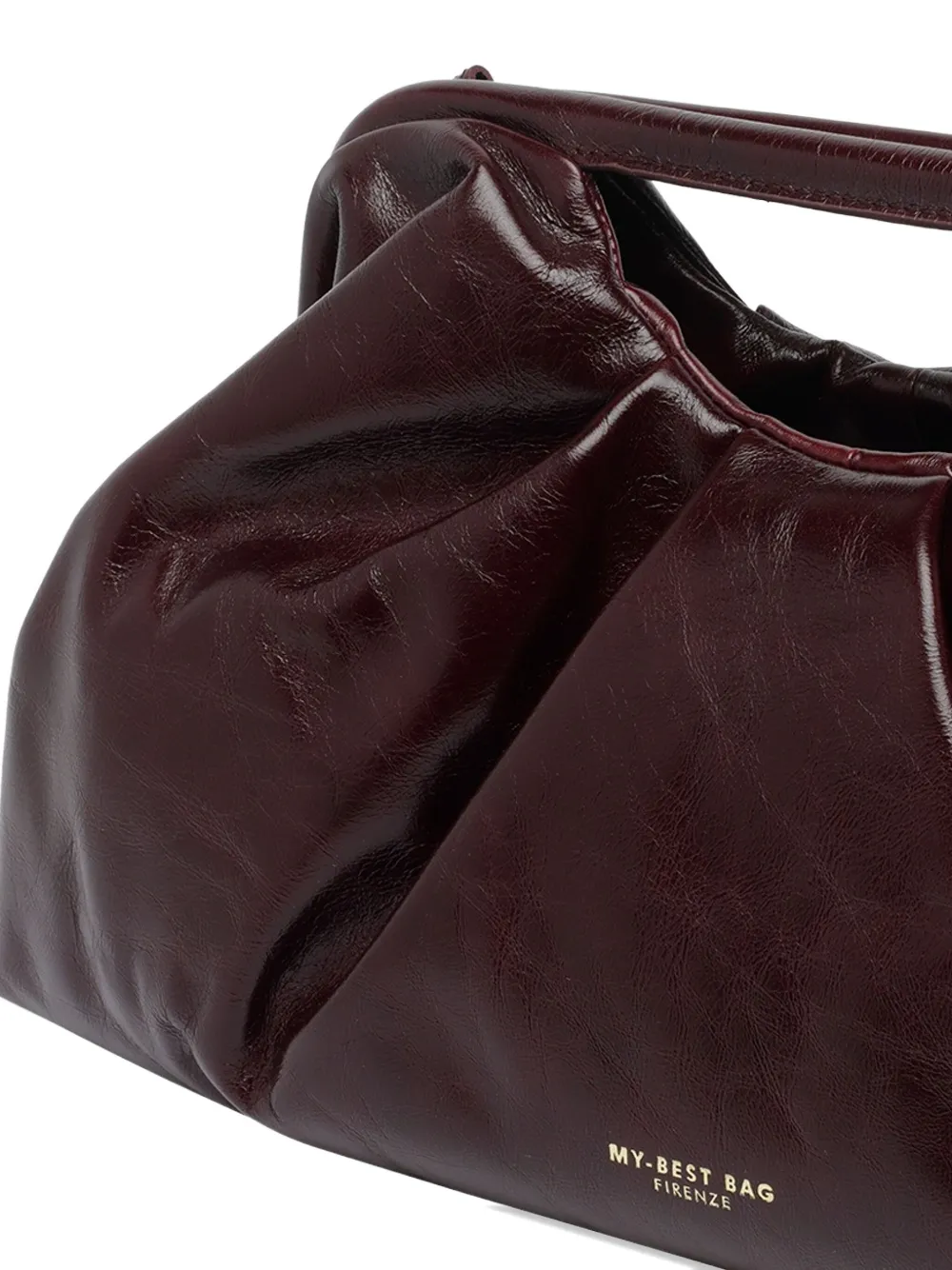 My Best Bag Logo-detail Leather Tote Bag In Red