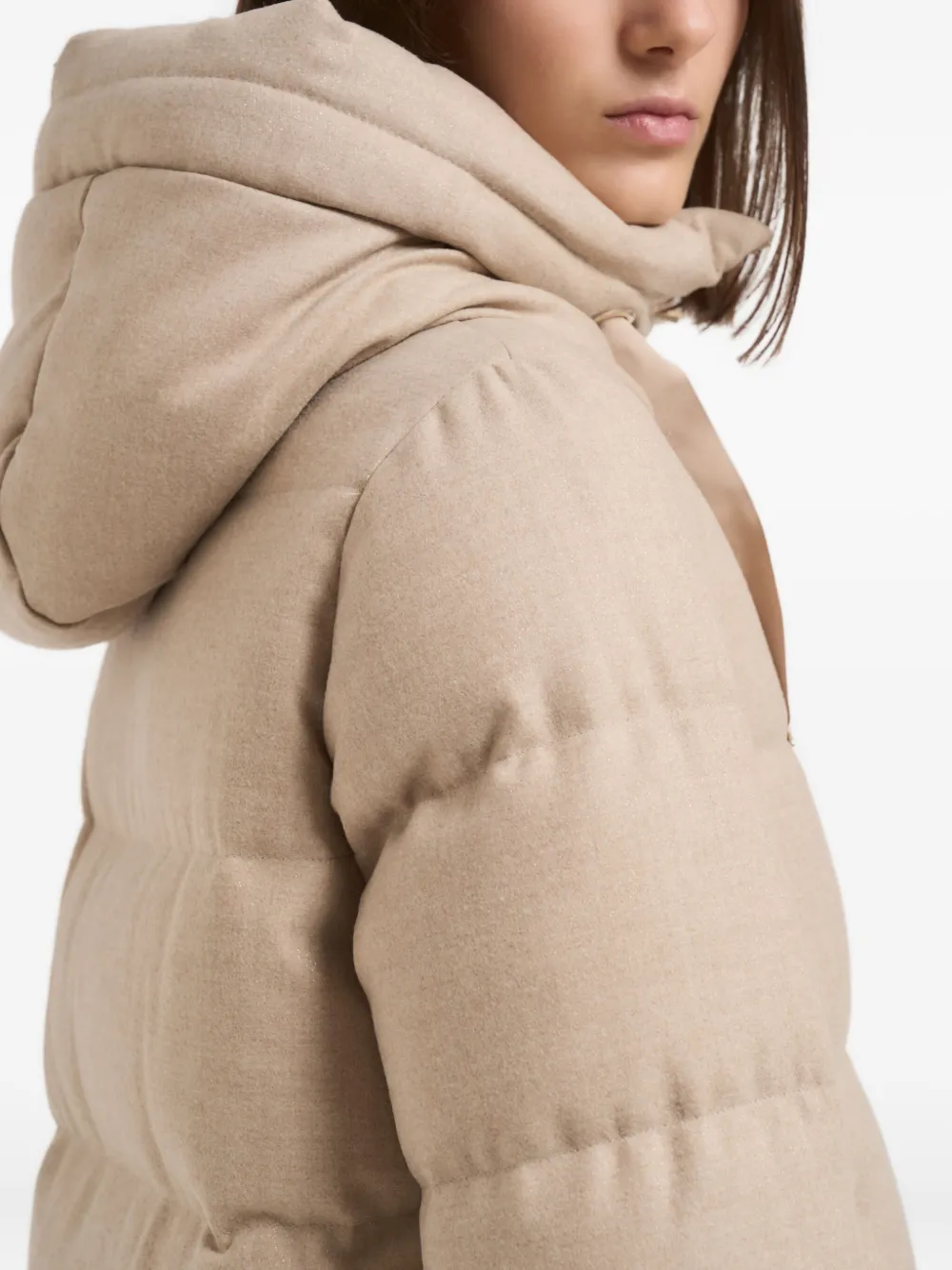 Herno Gewatteerde jas Beige