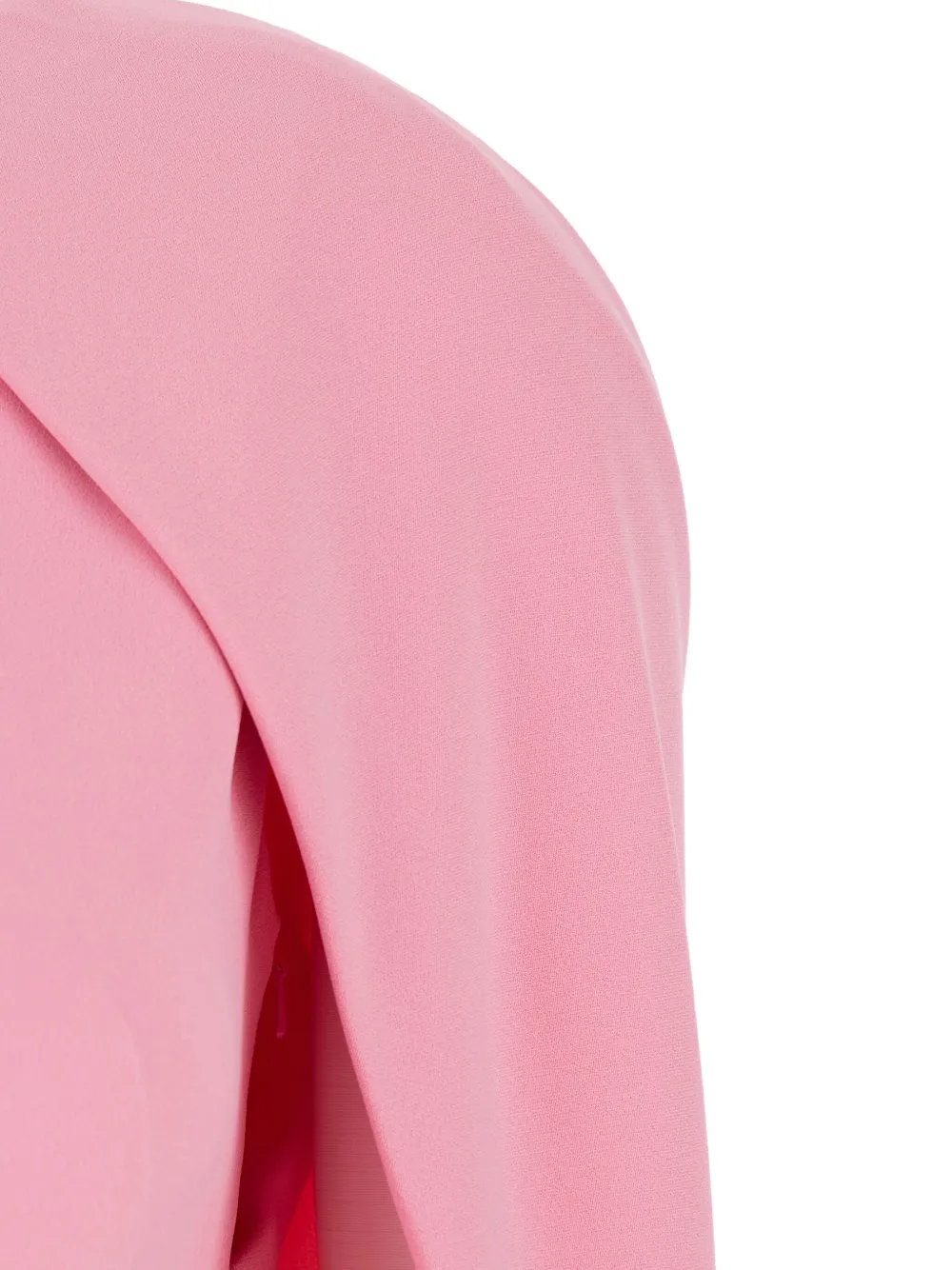 Alberta Ferretti Mini-jurk met gedrapeerde schouders en ronde hals Roze