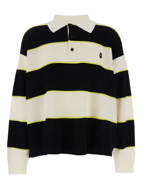 Alexander McQueen stribet polo med logo