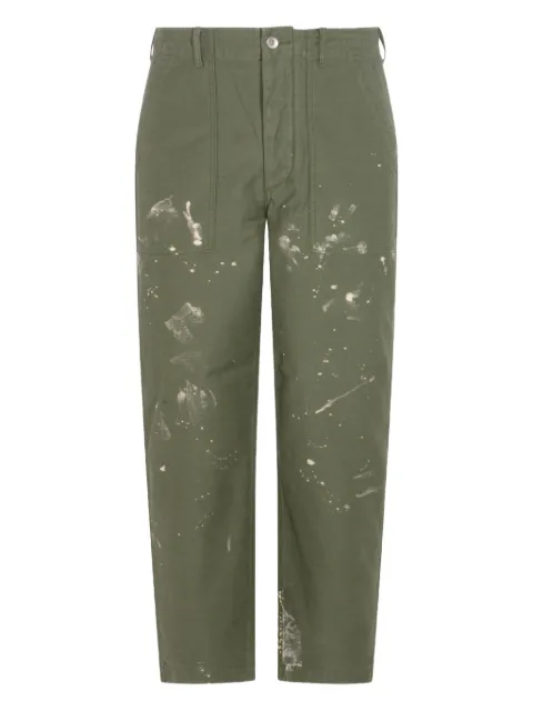 Auralee pantalones con bolsillos y solapa