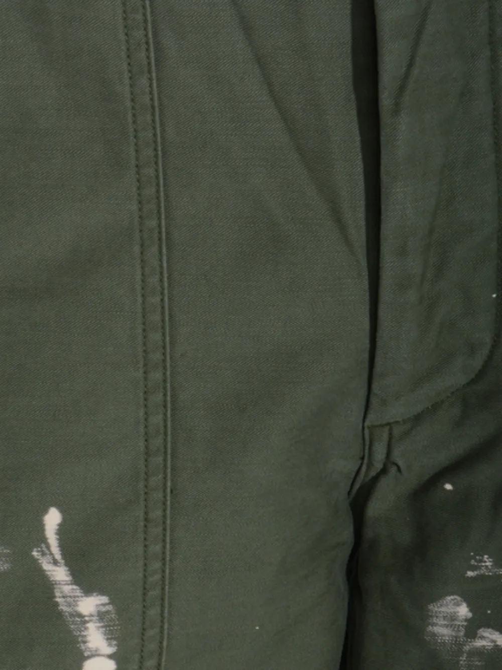 Auralee Broek met klepzakken Groen