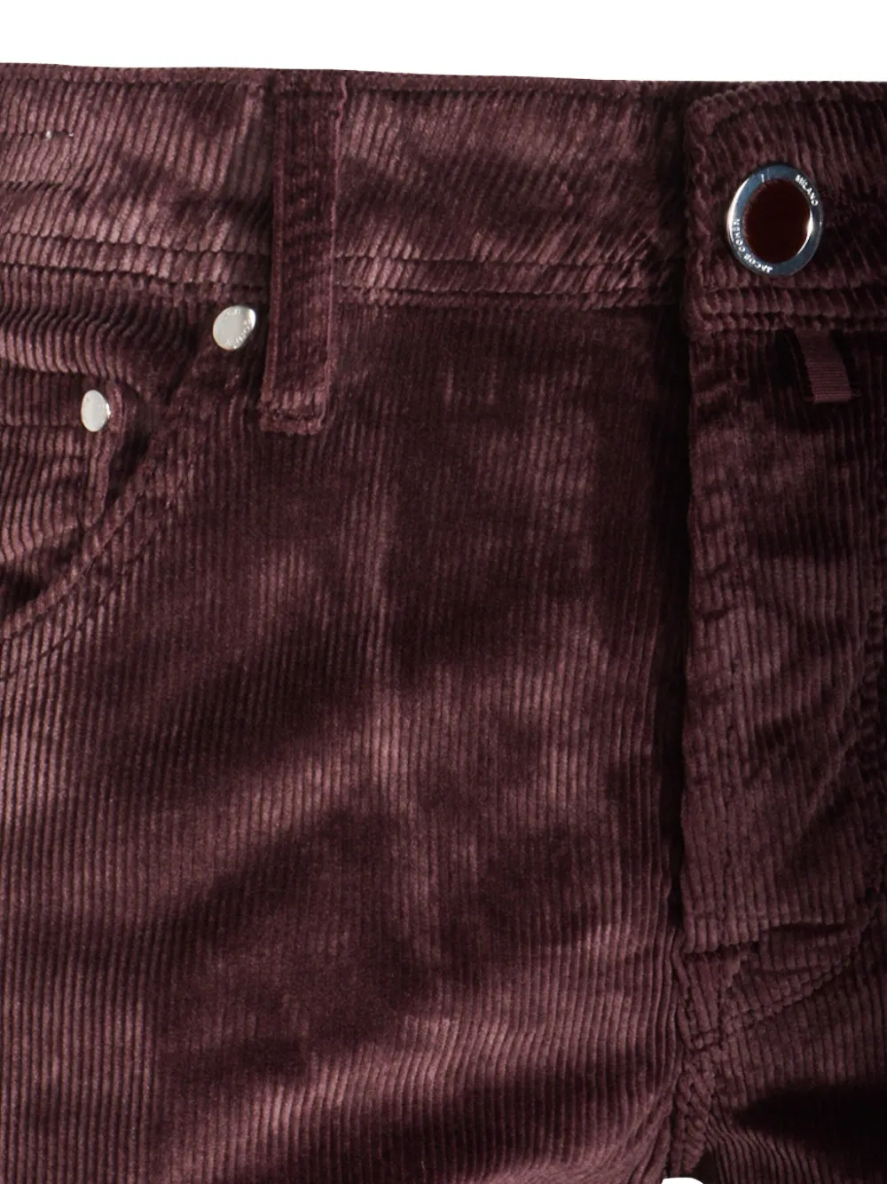 Jacob Cohën Ribfluwelen broek met vijf zakken Bruin